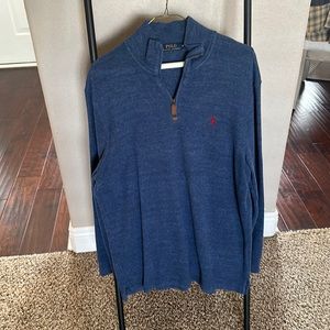 Blue Polo quarter zip sweatshirt